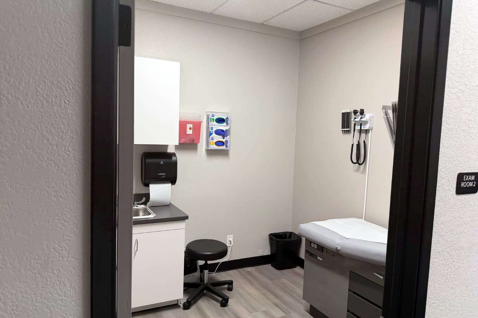 An exam room at the Hesperia center