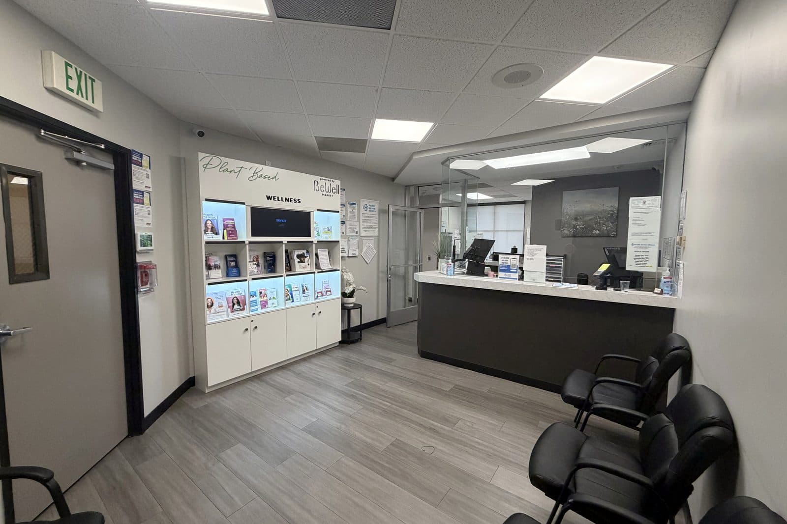 The front desk inside the Rancho Cucamonga center