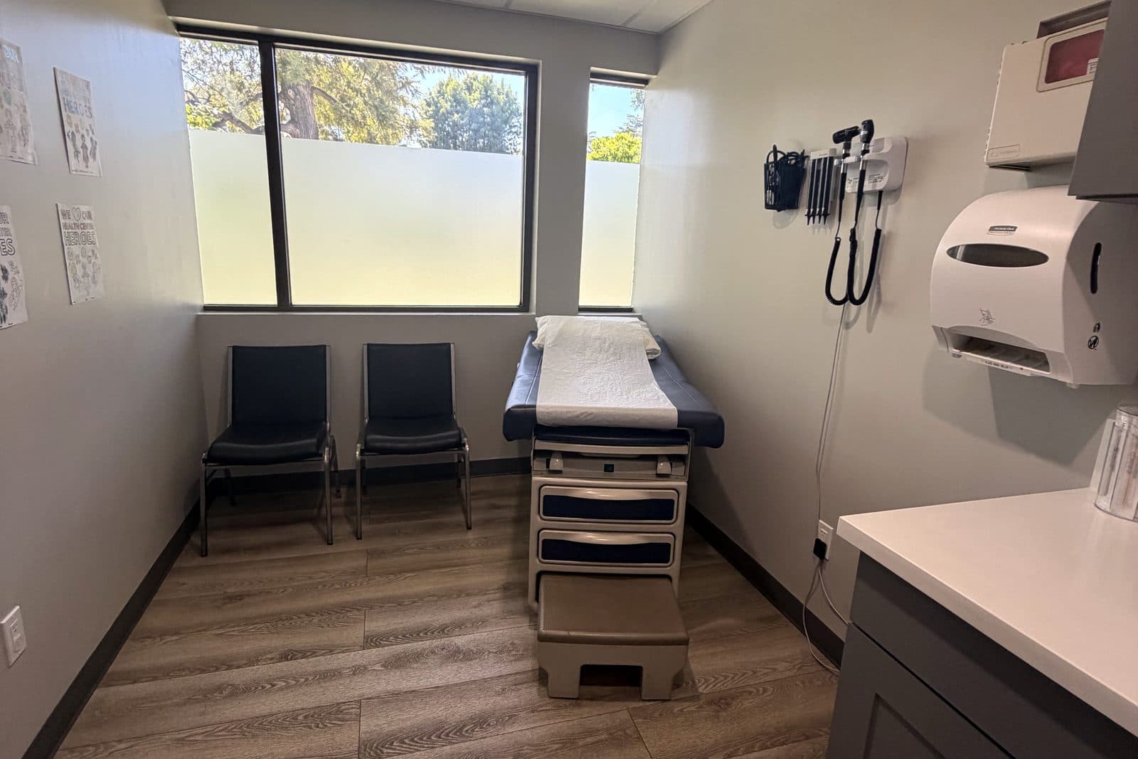 An exam room at the Euclid center