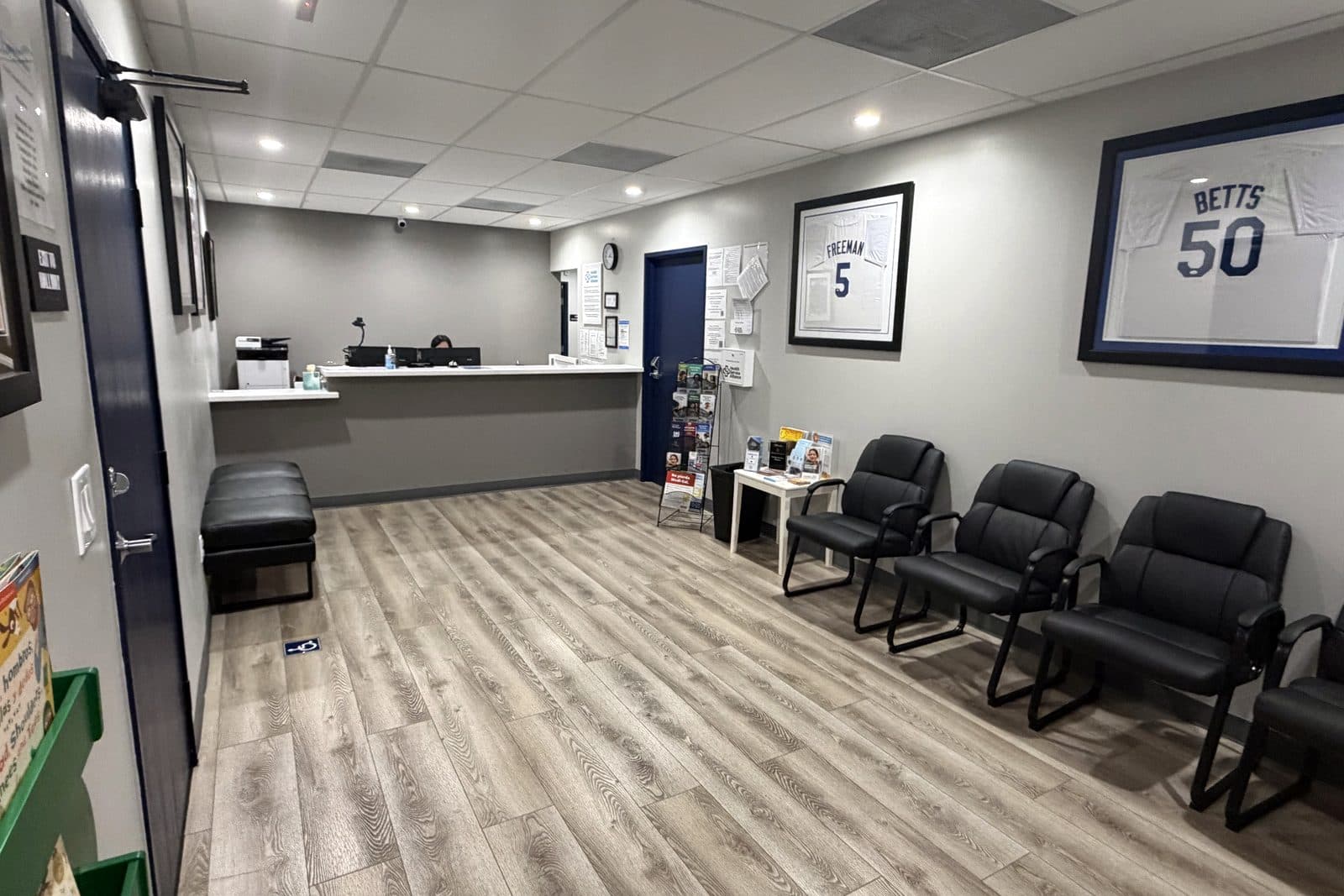 The front desk inside the Euclid center